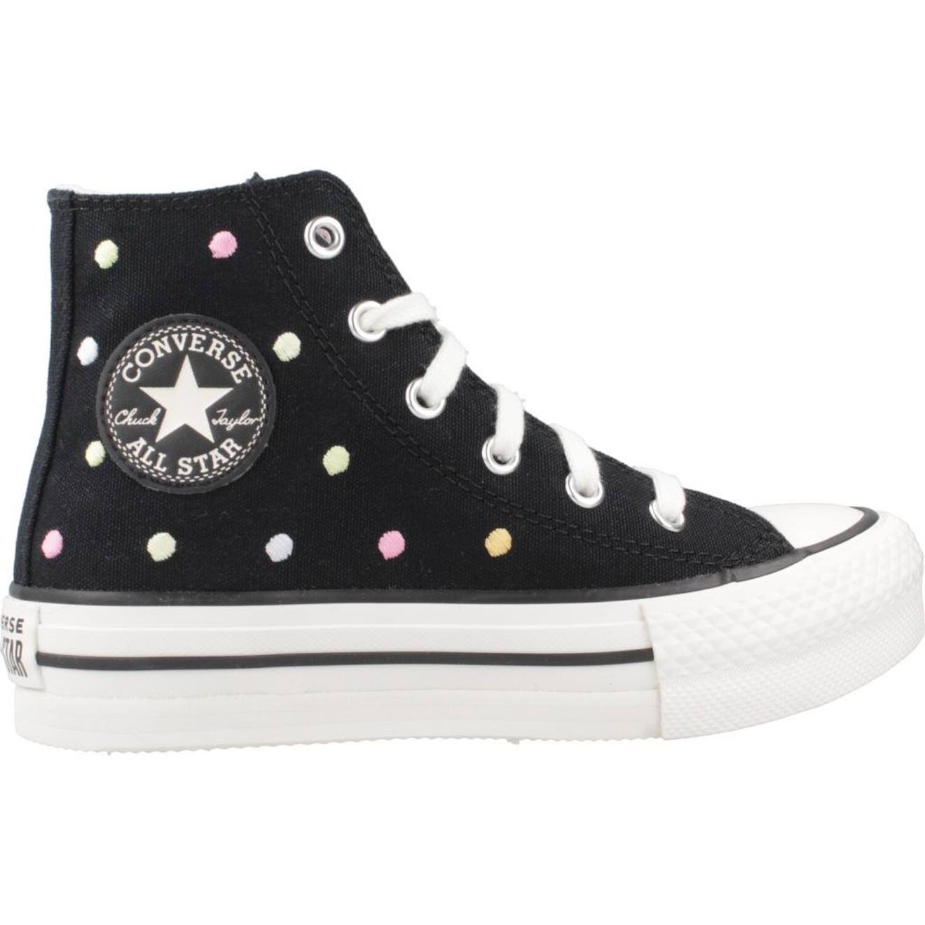 Basket Enfant Textile Enfant Textile Chuck Taylor Lift Embroidered Noir 51 €