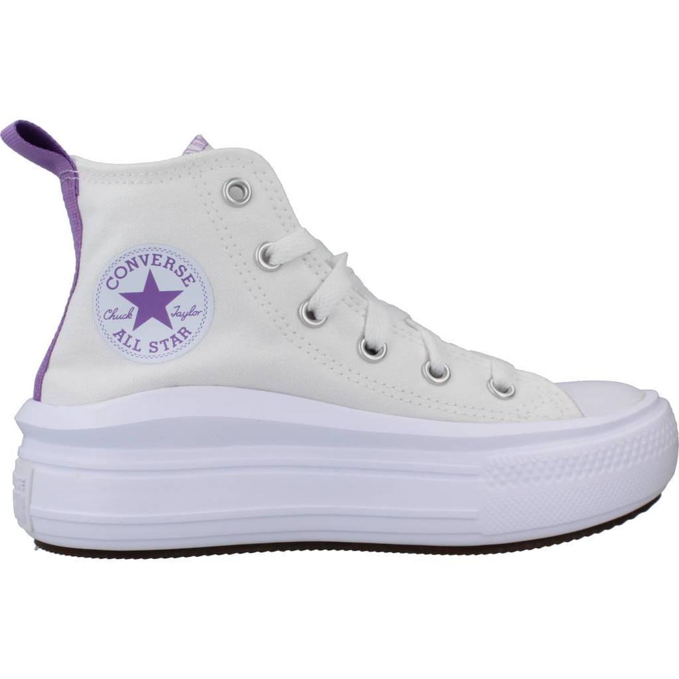 Basket Enfant Textile Enfant Textile Chuck Taylor Move Platform Blanc