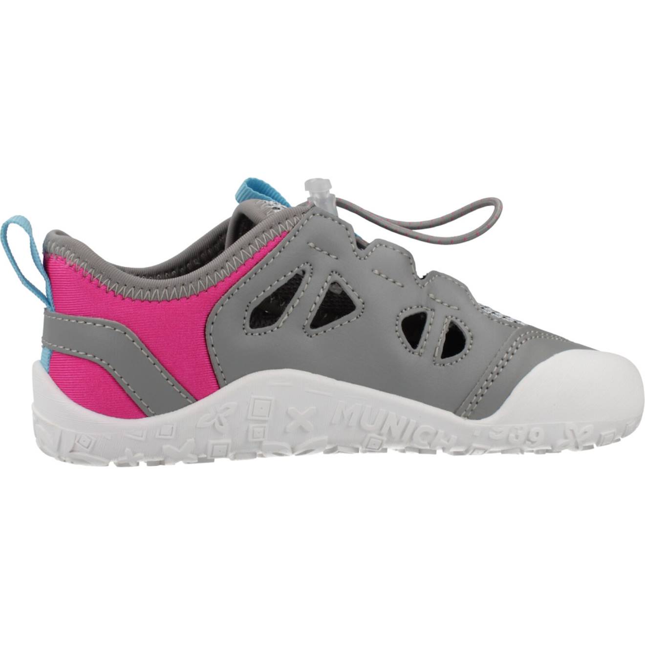 Basket Enfant Synthétique Synthétique Mini Glos Gris 004