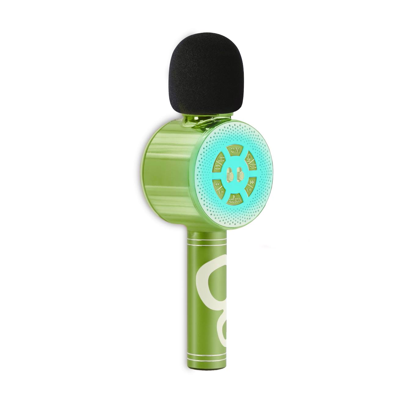 Micro Karaoké Sans Fil Bluetooth Avec Effets Vocaux Et Lumineux Vert