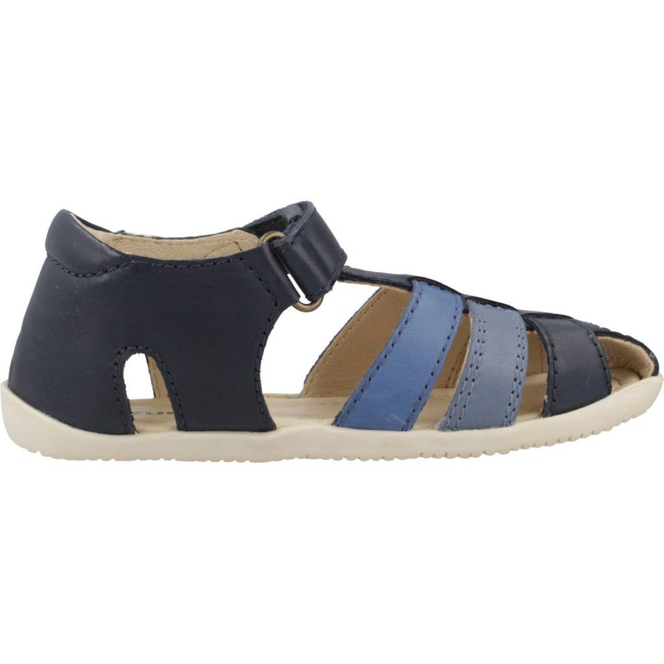 Sandale Bébé Cuir Squisti De G Bleu