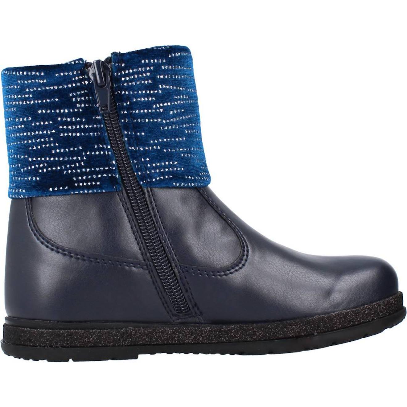 Botte Bébé Cuir Camilla Bleu Botte Bébé Cuir Camilla Bleu