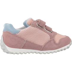Chaussures-Chaussures bébé 17-26-Marche fille 19-26-Basket bébé cuir sammy