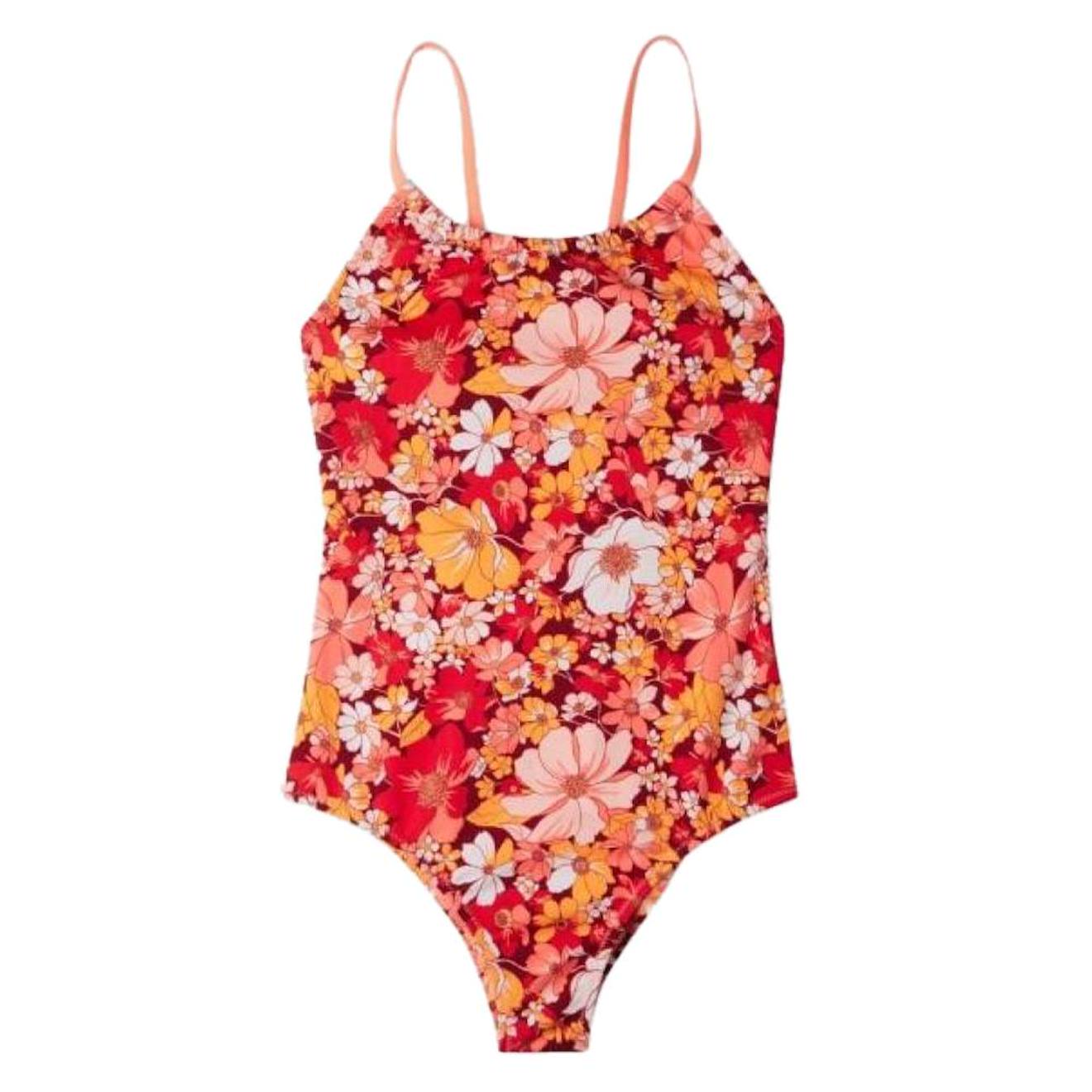 Maillot De Bain Fille 1 Pièce Cali Rouge