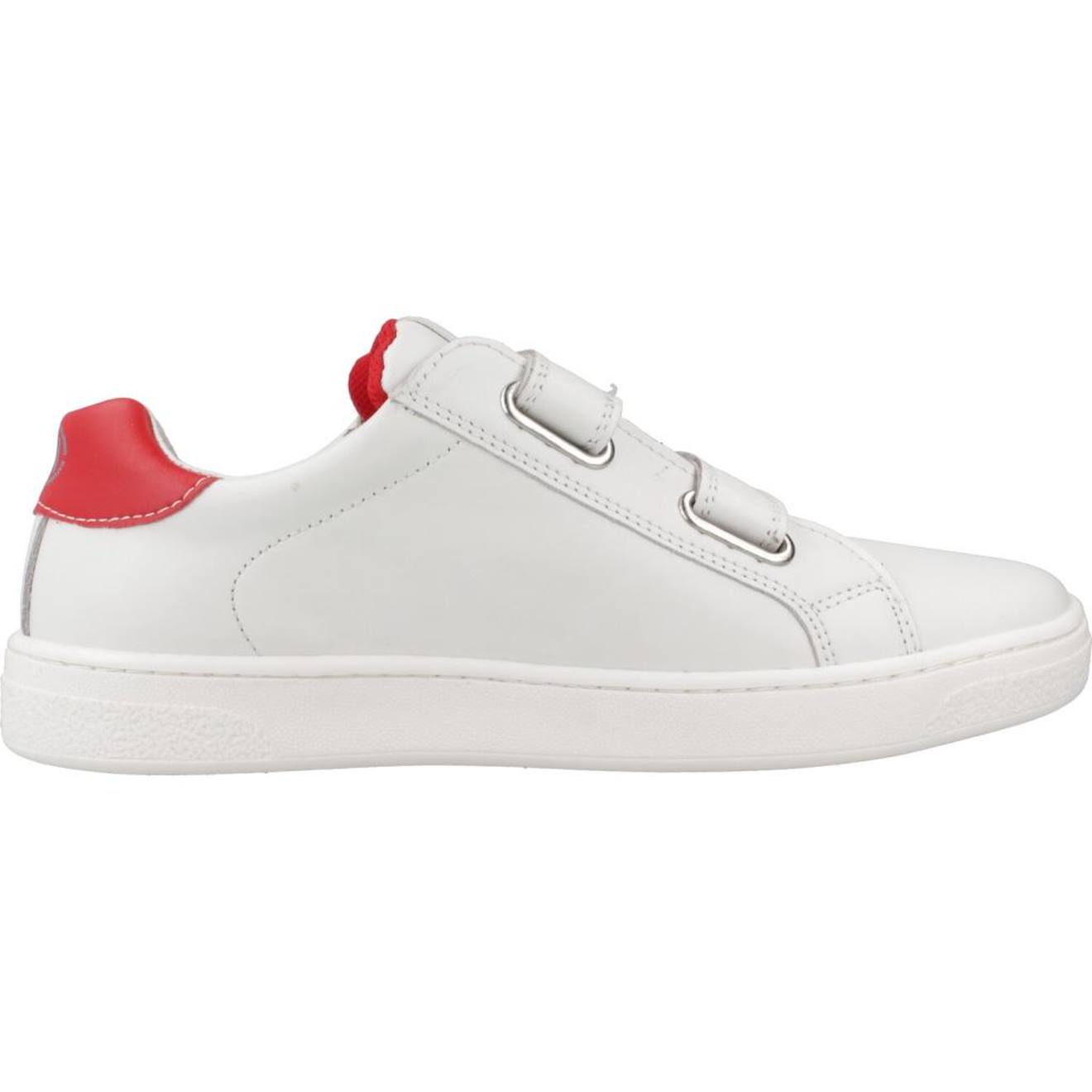 Basket Enfant Cuir Pinn Blanc