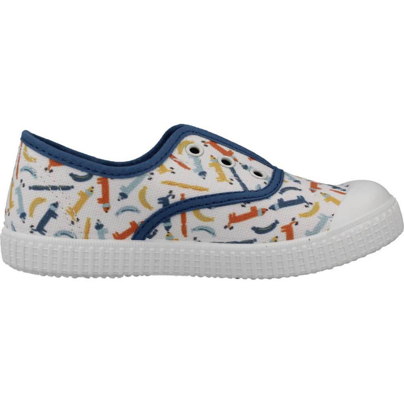 Basket Bébé Textile Textile Multicolore Bleu