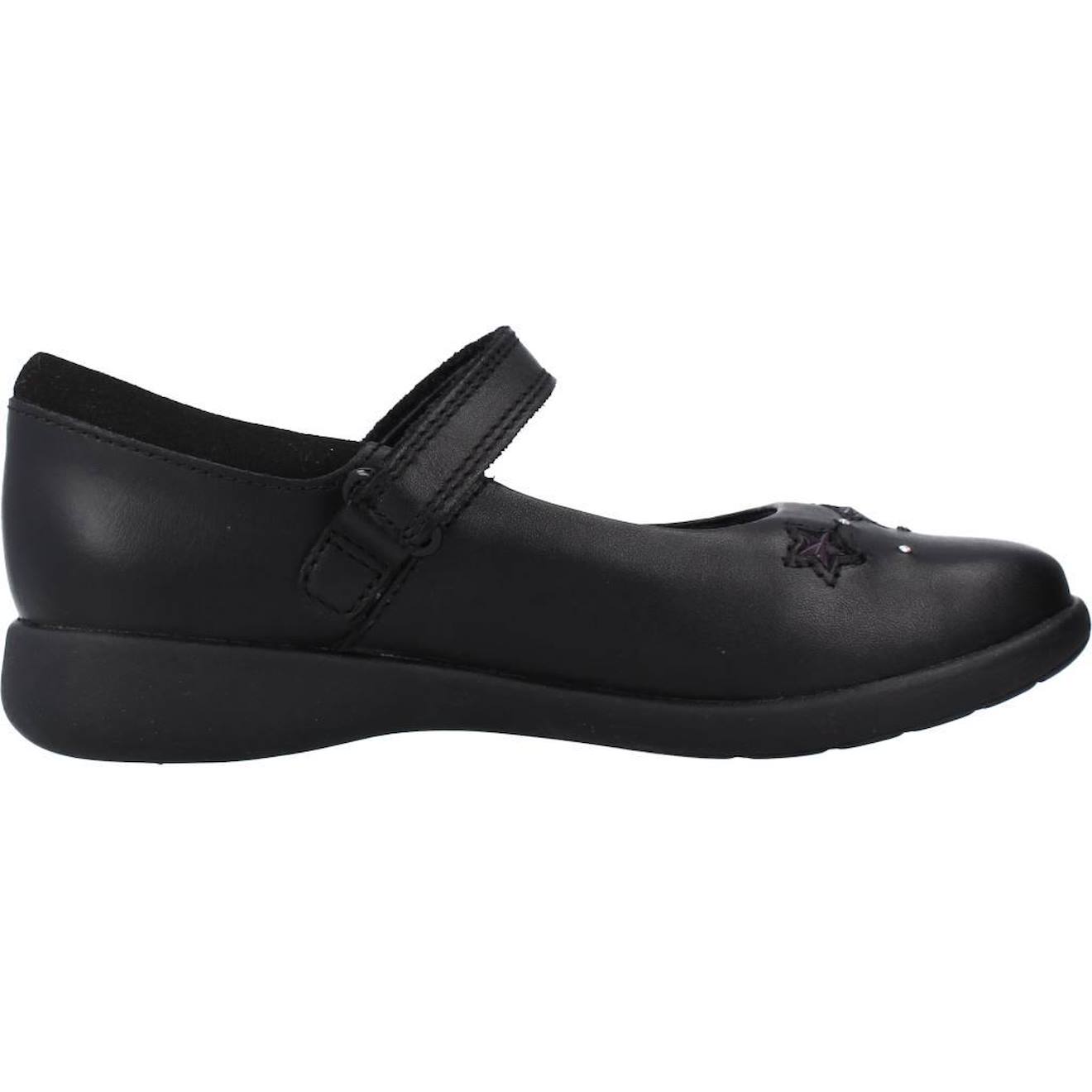 Derby Enfant Cuir Cuir Etch Bright K Noir Black