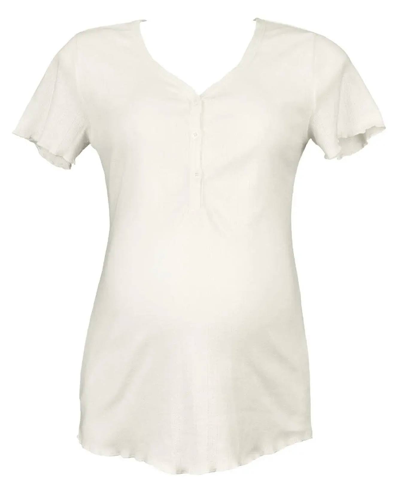 T-shirt De Maternité Et D'allaitement Trousseau Naturel (Cache Coeur) - Couverture