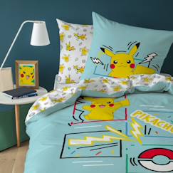 Parure de lit imprimée 100% coton, pokemon animation  - vertbaudet enfant