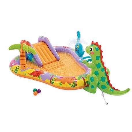 Intex - Piscine Avec Aire De Jeux Dino Multicolore