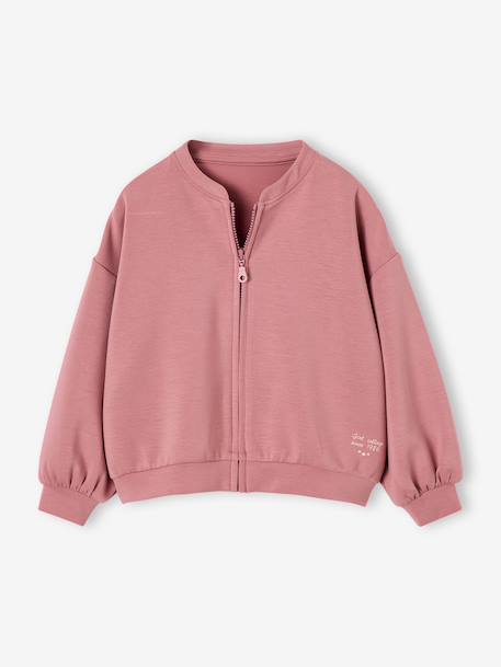 Fille-Pull, gilet, sweat-Sweat-Sweat zippé fille