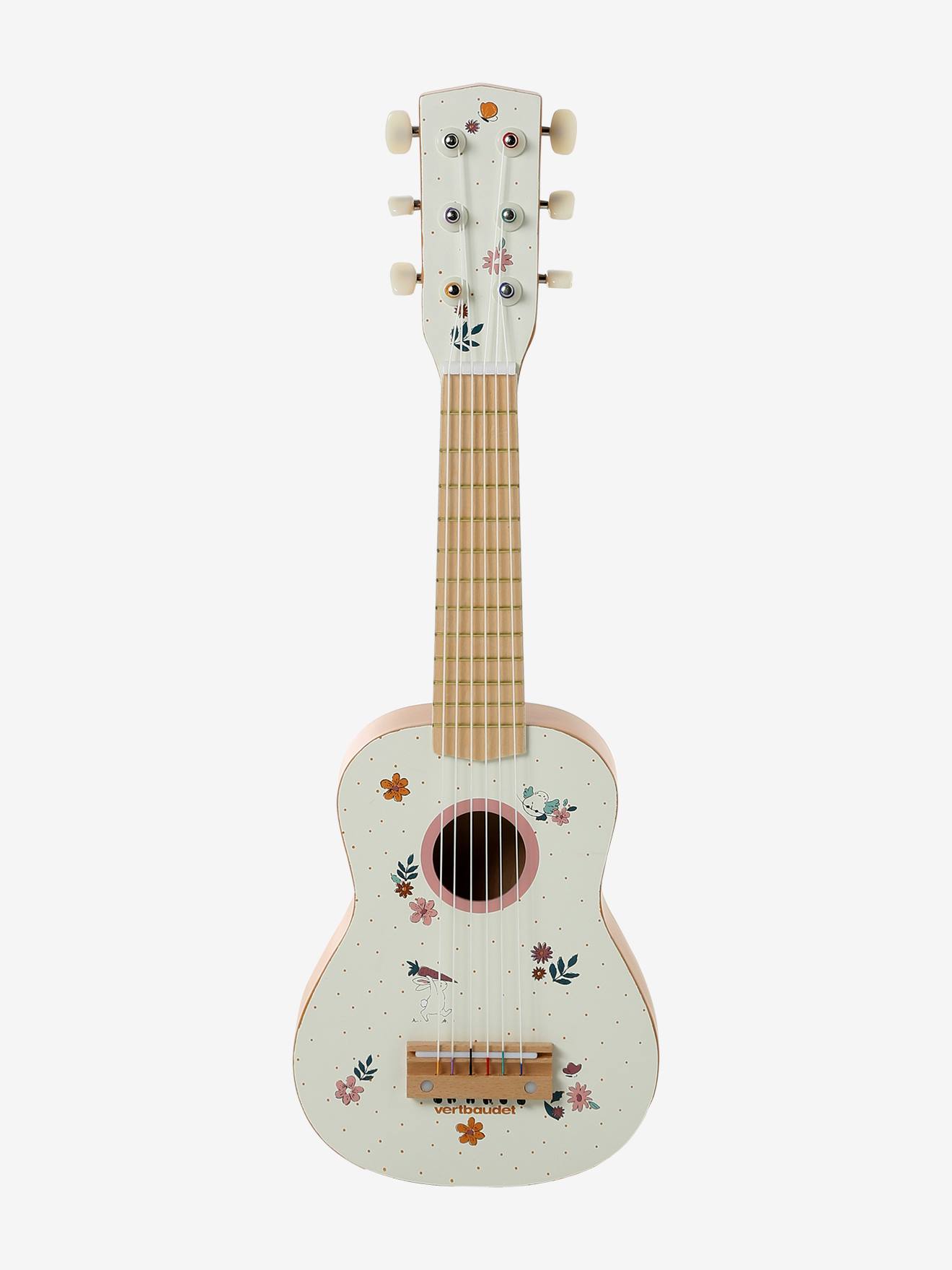 Guitare en bois FSC® rétro flower