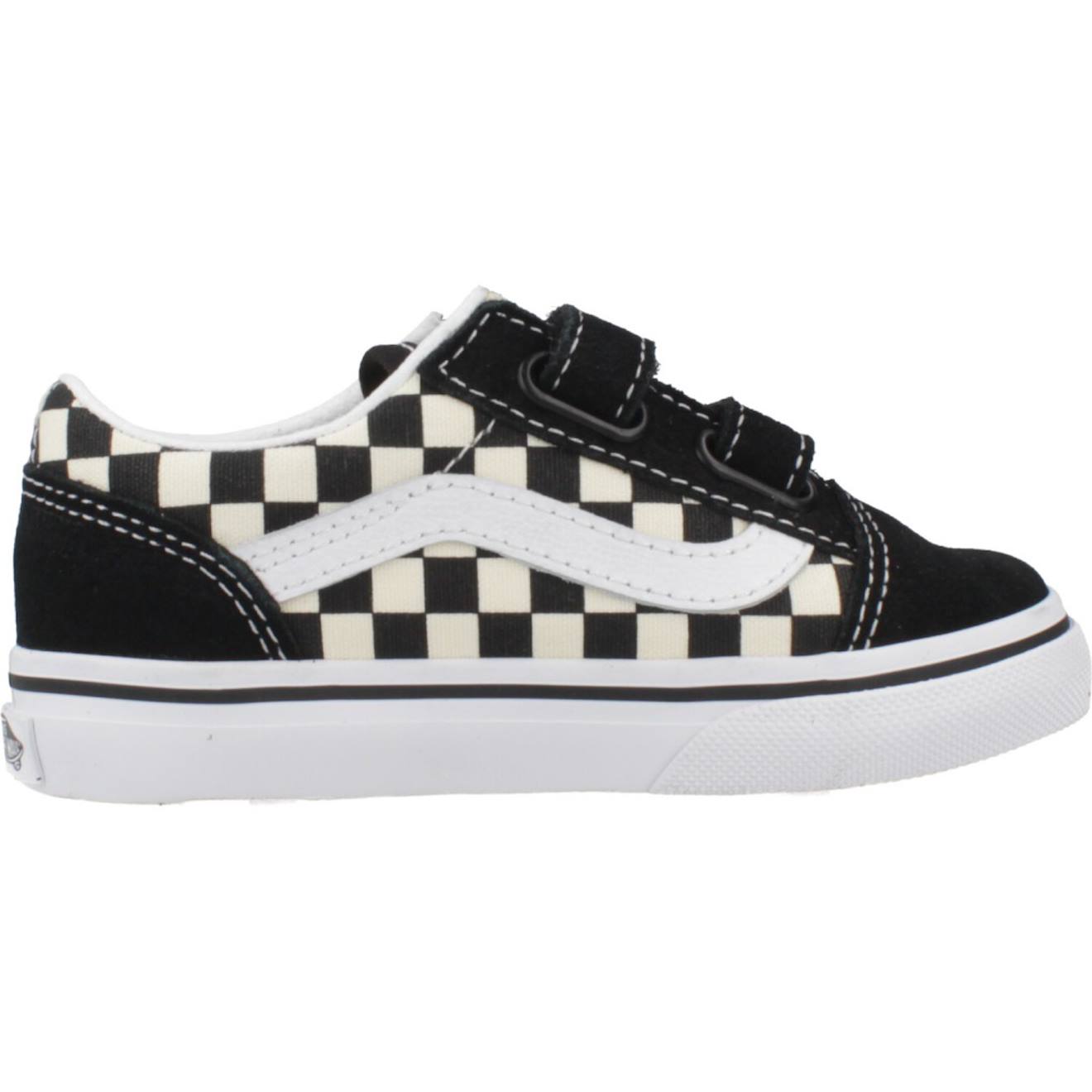 Baskets Basses À Scratch Old Skool V Motif Damier Bébé Noir
