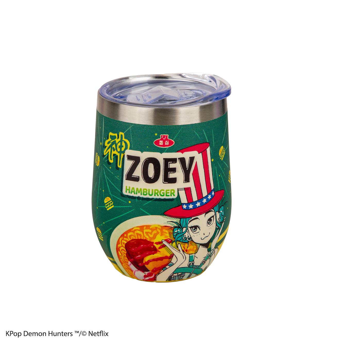 Mug De Voyage Isotherme Zoey Hamburger - Kpop Demon Hunters Vert