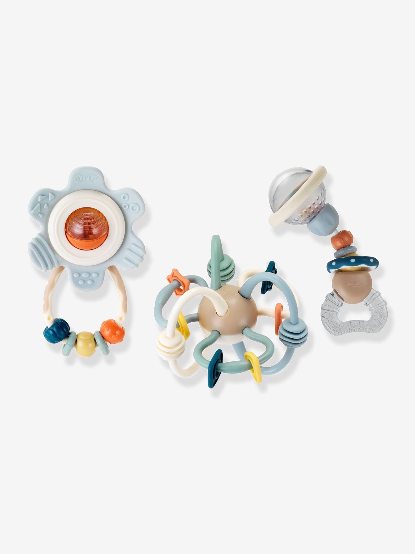 Coffret cadeau hochets bébé multicolore (Infantino) - Image 1