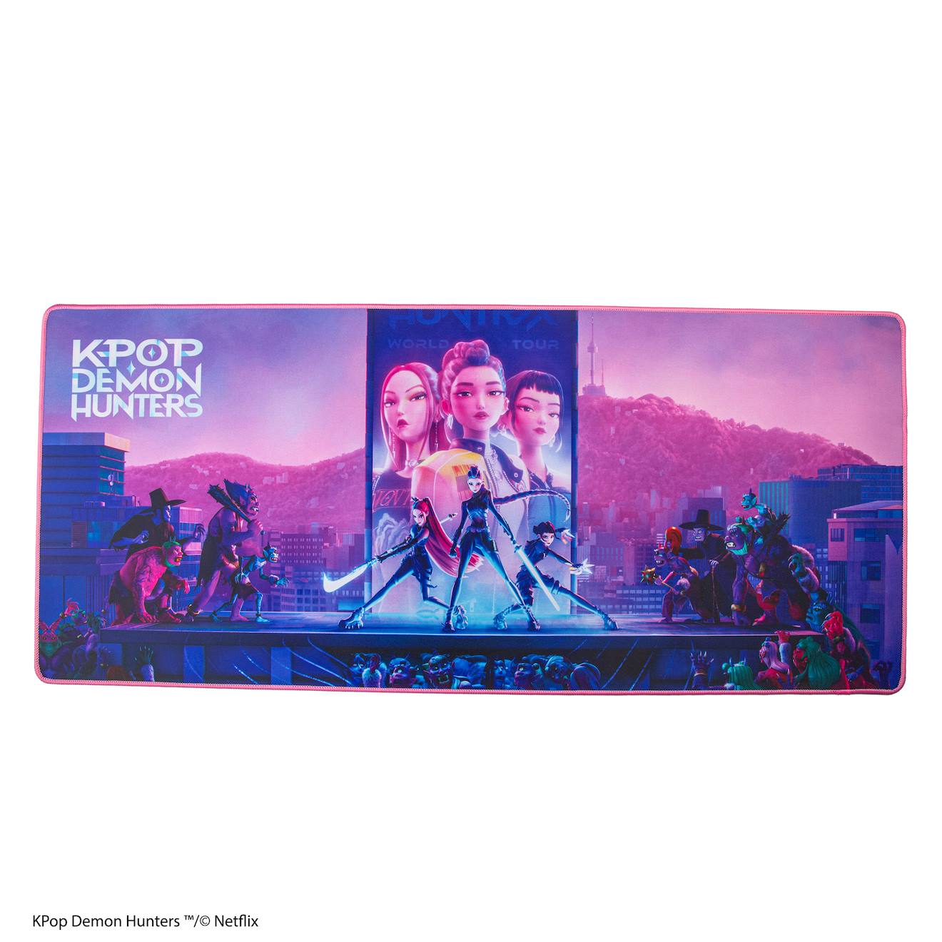 Tapis De Bureau Takedown - Kpop Demon Hunters Violet