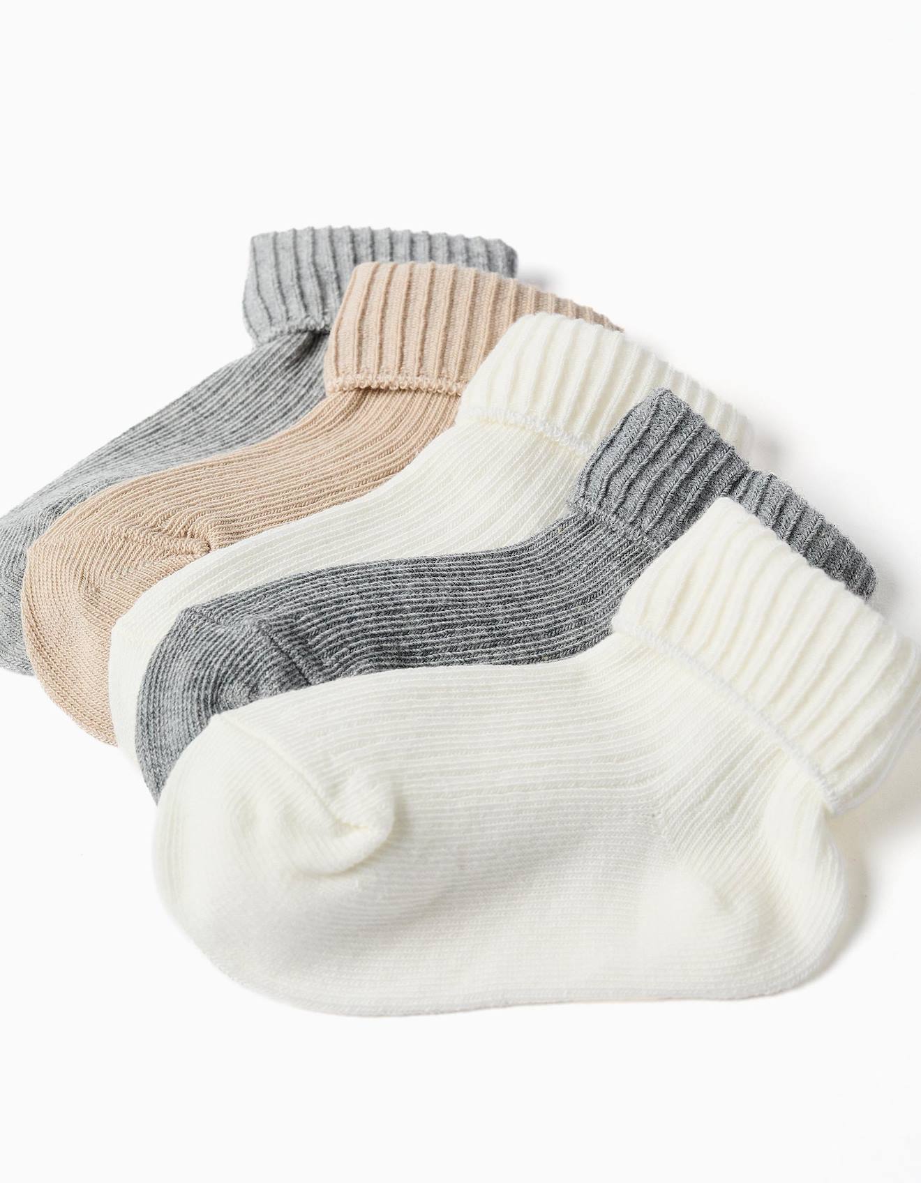 Pack 5 Paires De Chaussettes Côtelées Multicolore (Zippy) - Image 1