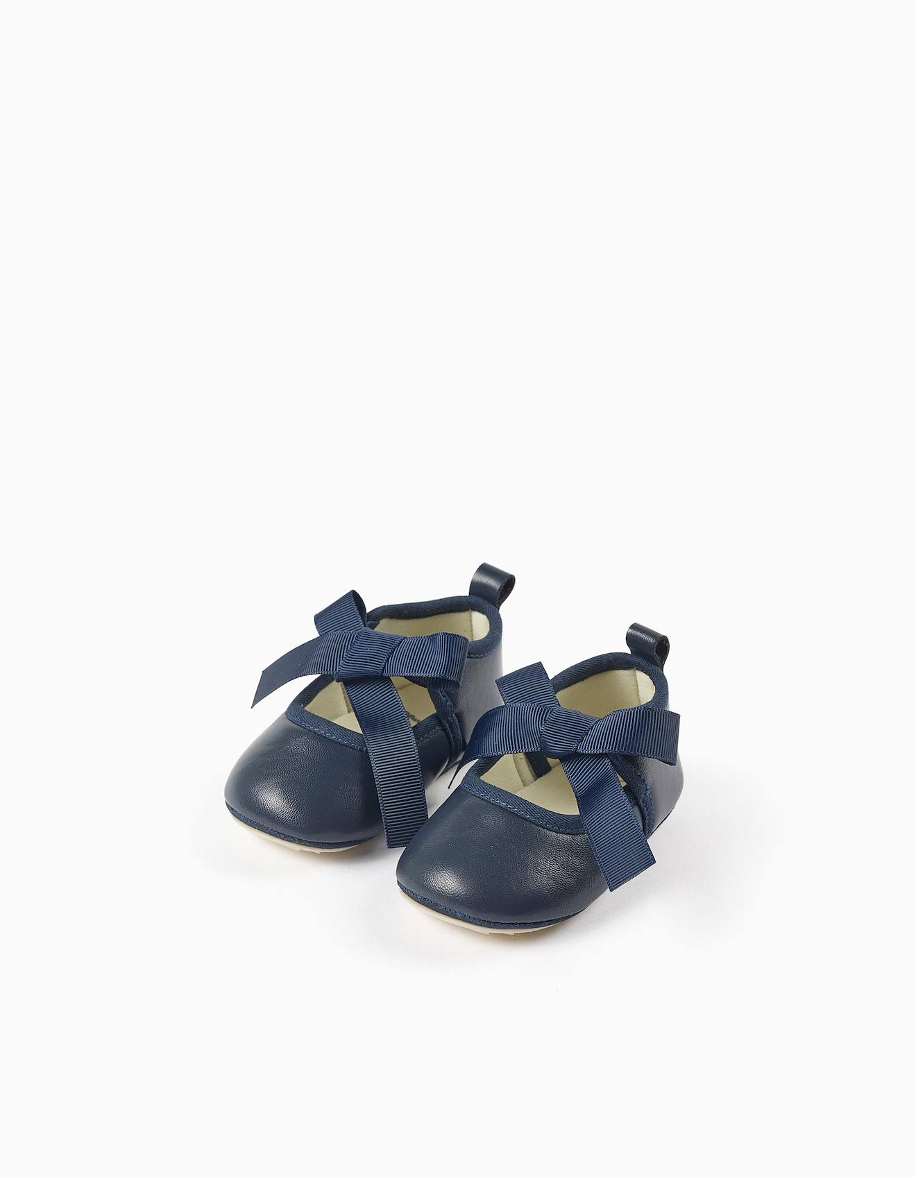Ballarines Avec Nud En Satin Bleu Fonc 26 €