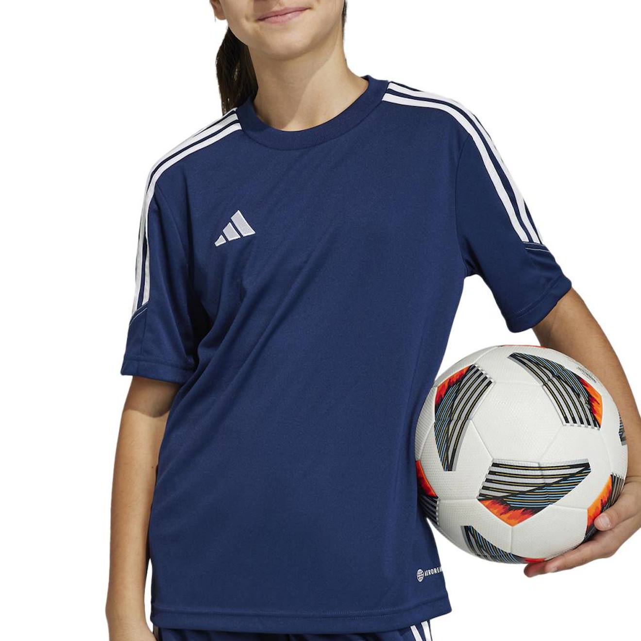 T-shirt De Football À Manches Courtes Bleu