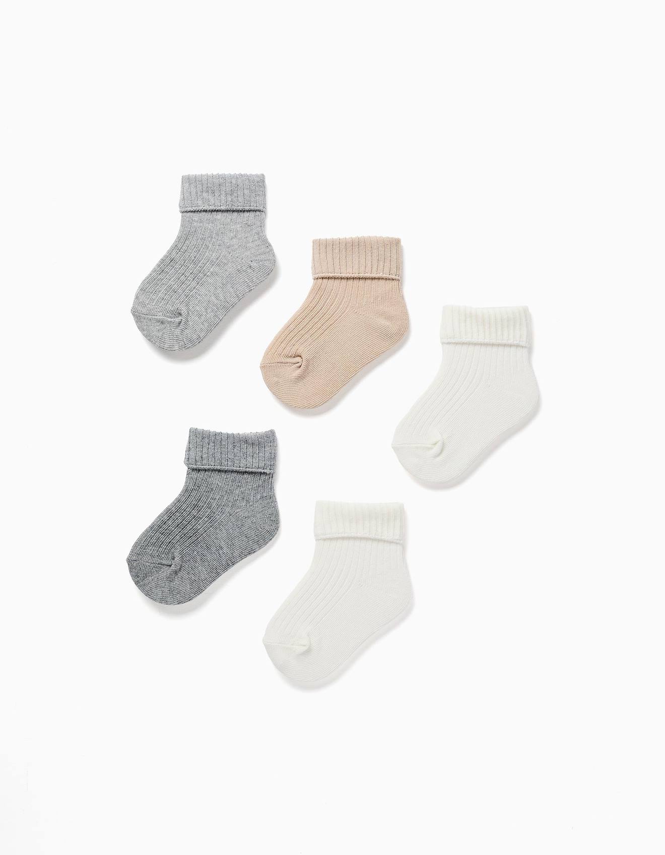 Pack 5 Paires De Chaussettes Côtelées Multicolore (Zippy) - Couverture