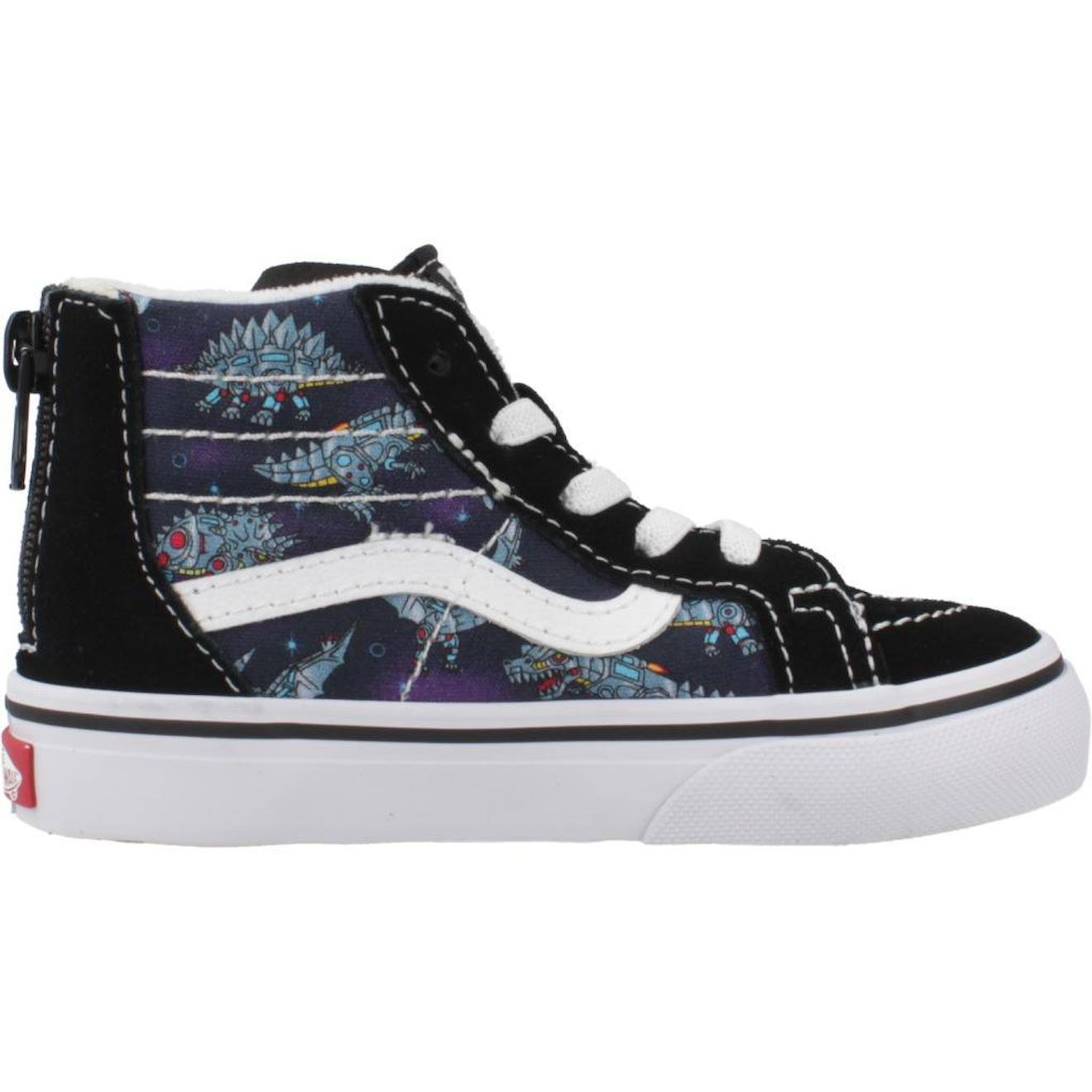 Baskets Enfant Garçon En Cuir Noir Bluwht