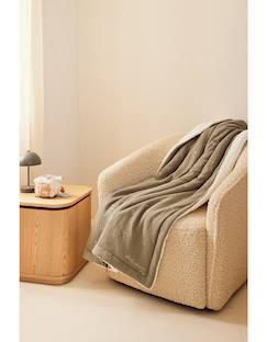 Linge de maison et décoration-Linge de lit enfant-Couverture brodée  100x140 cm en gaze de coton bio