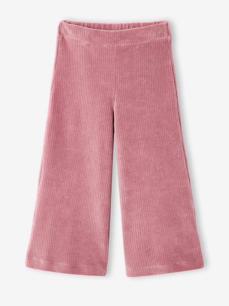 Fille-Pantalon fille large en velours 