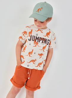 T-shirt coton imprimé kangourous pour garçon  - vertbaudet enfant