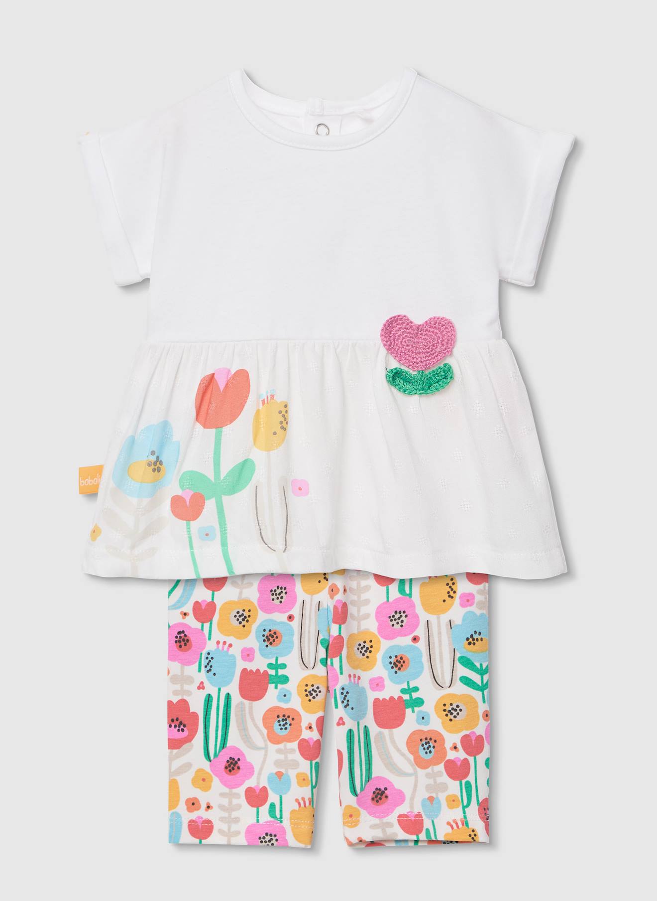 Ensemble Coton Imprim Floral Pour Bb Blanc 16 €