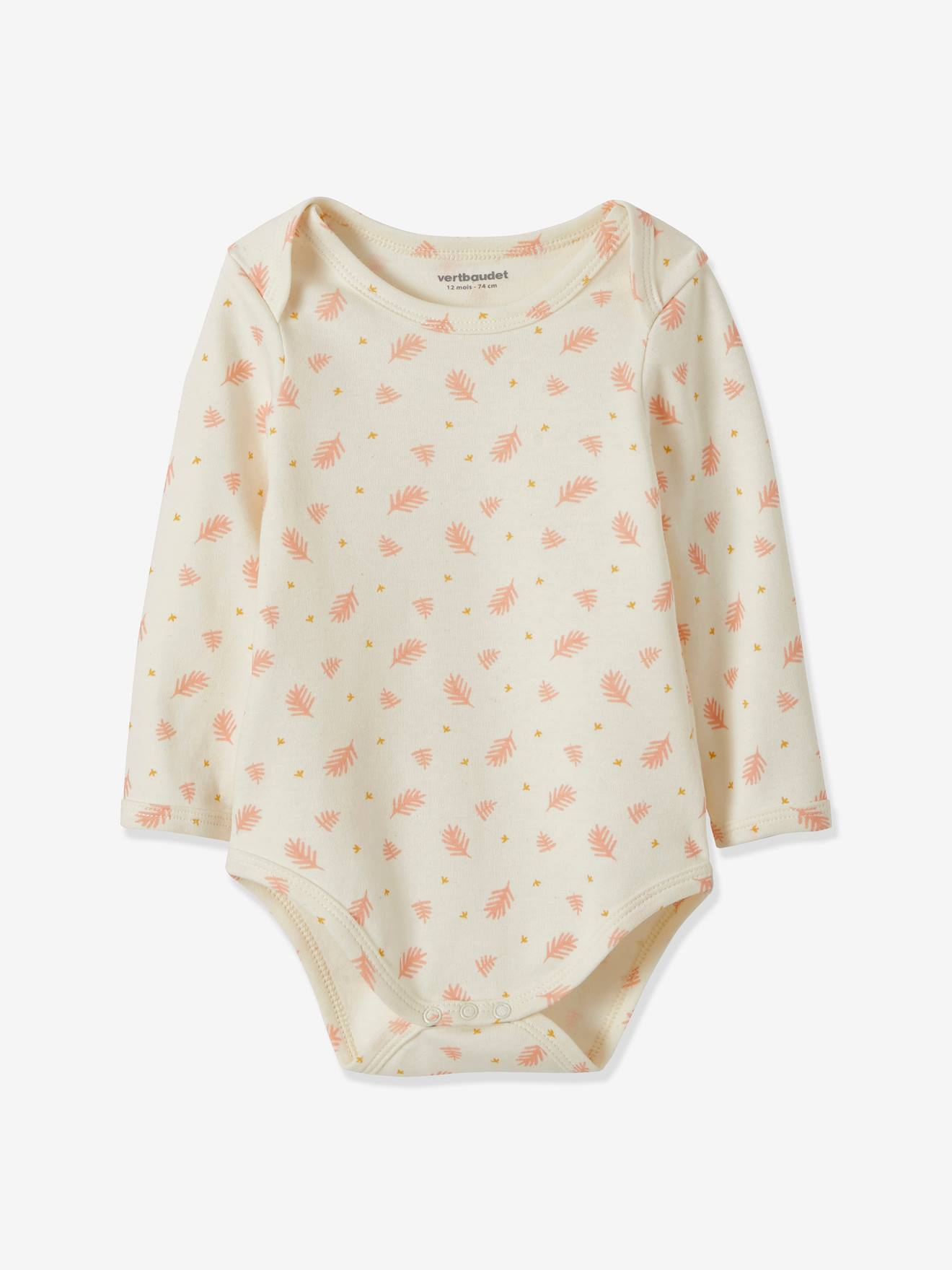 Lot De 5 Bodies Pur Coton Bebe Manches Longues Toucan Lot Rose Poudre Vertbaudet