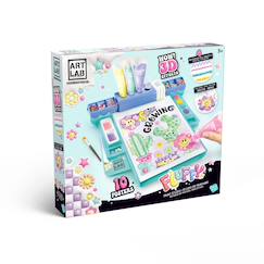 Jouet-Activités artistiques et musicales-Studio de peinture fluffy paint - art lab