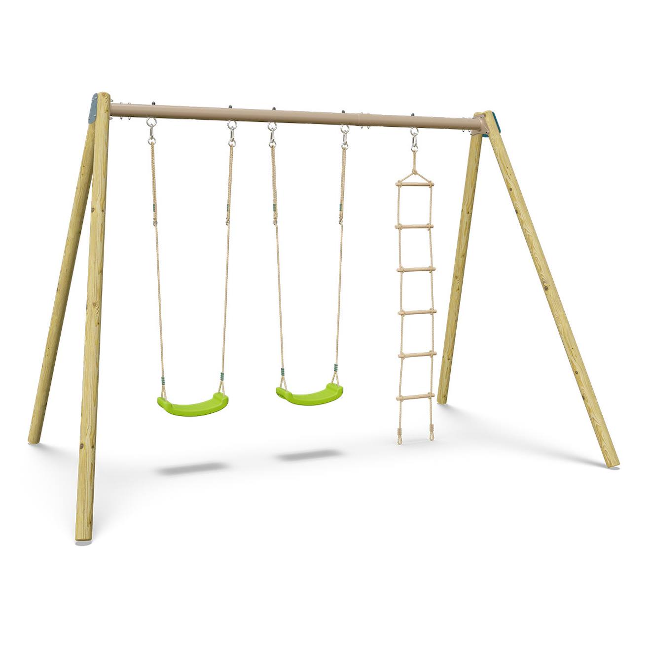 GothicBride Balançoire Intérieur/Extérieur Pour Enfants – 120 Kg, 2 M De Long, Corde Réglable, Siège 30 Cm