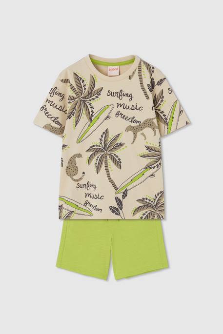 Garçon-Ensemble-Ensemble enfant t-shirt et bermuda en coton