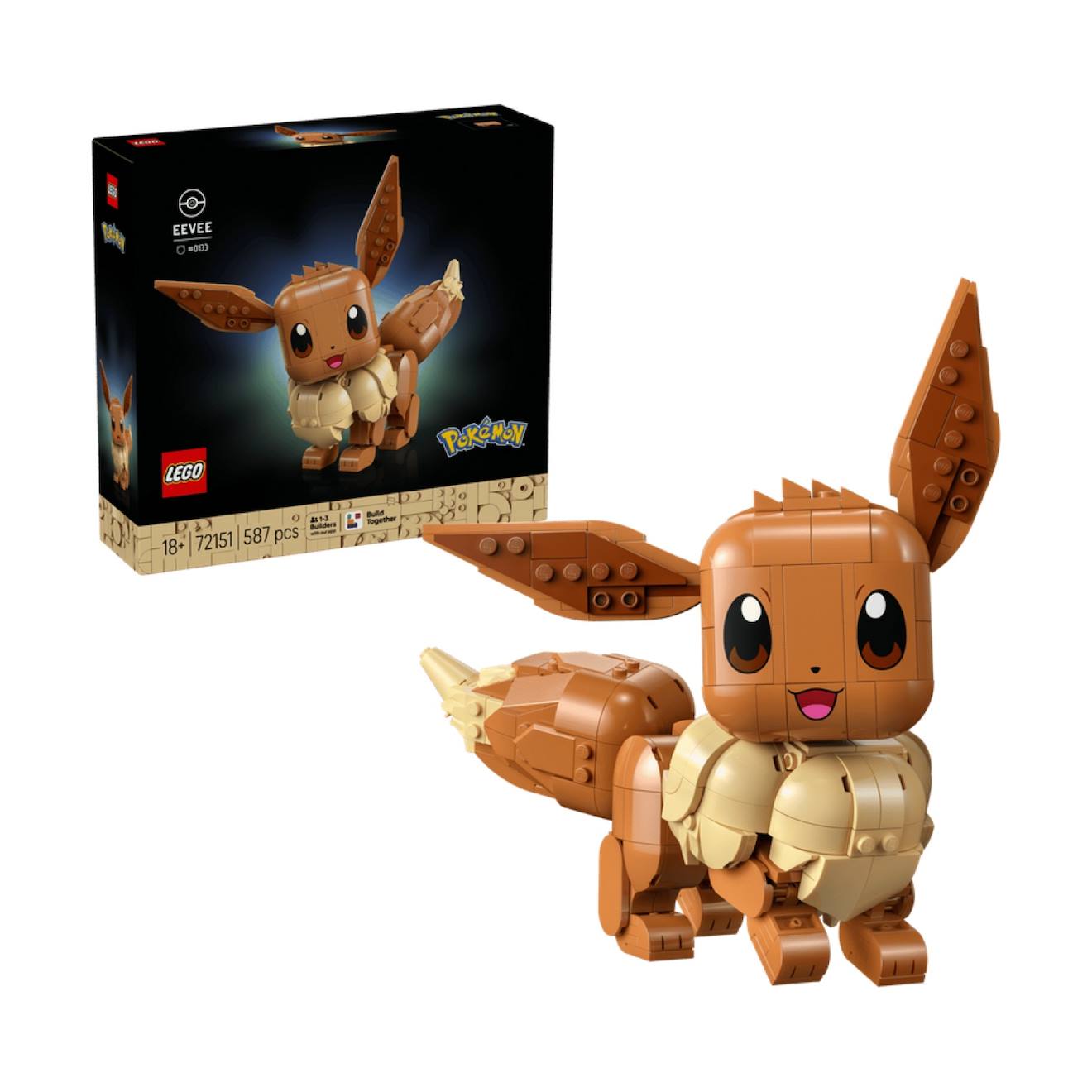 Lego Pokémon Évoli 72151 Marron