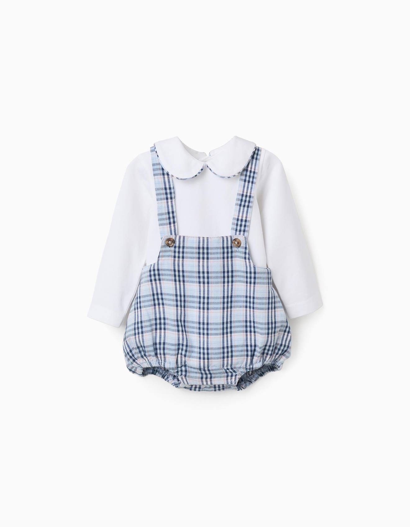 Body En Coton Combinaison Carreaux Bs Bleu Fonc 26 €