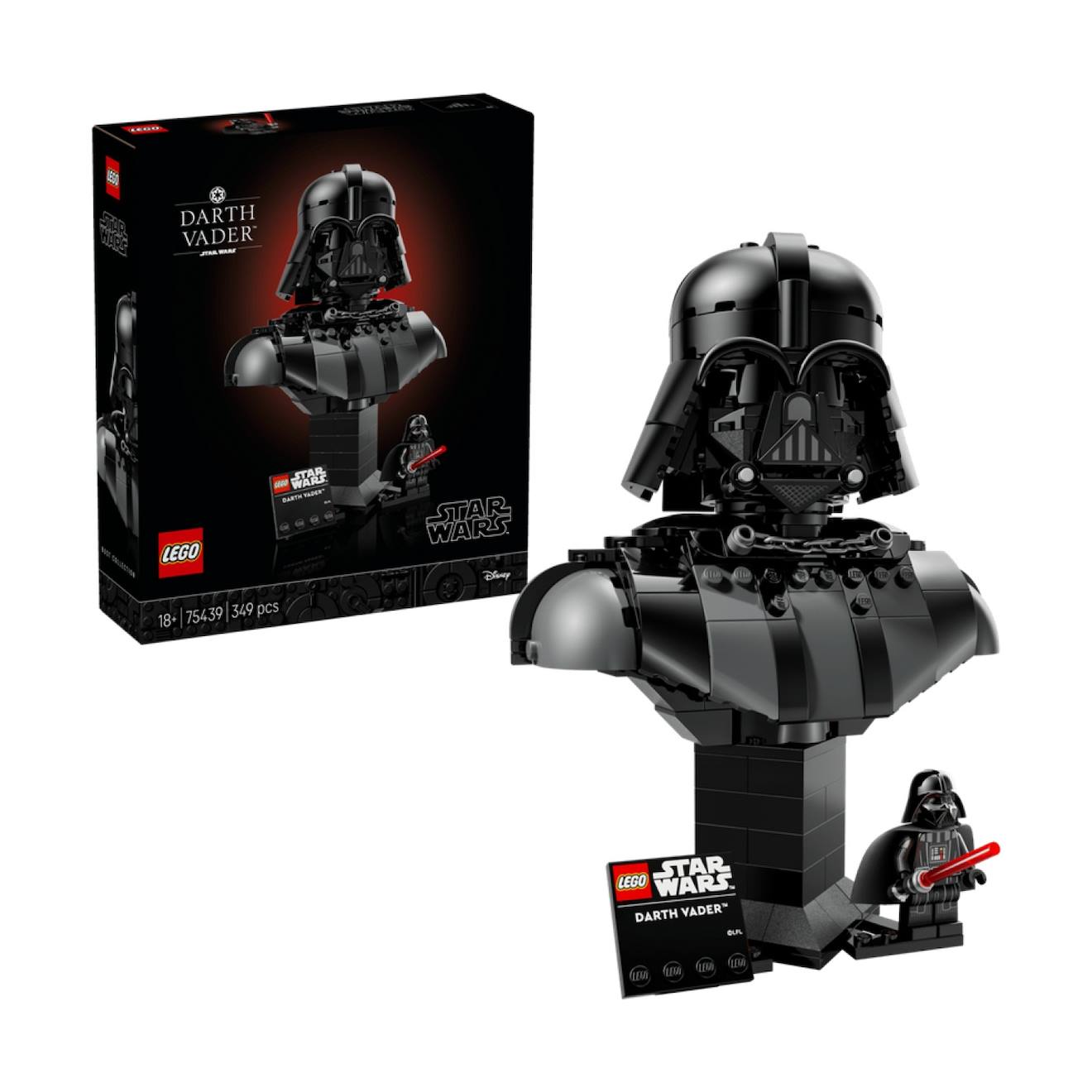 Star Wars Le Buste De Dark Vador 75439 Noir