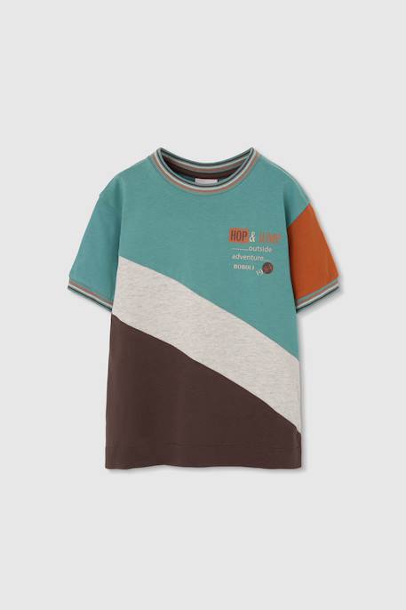 T-shirt enfant en coton color block  - vertbaudet enfant