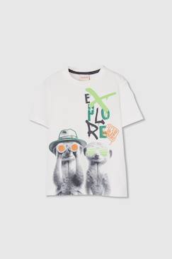 T-shirt garçon coton  imprimé  - vertbaudet enfant