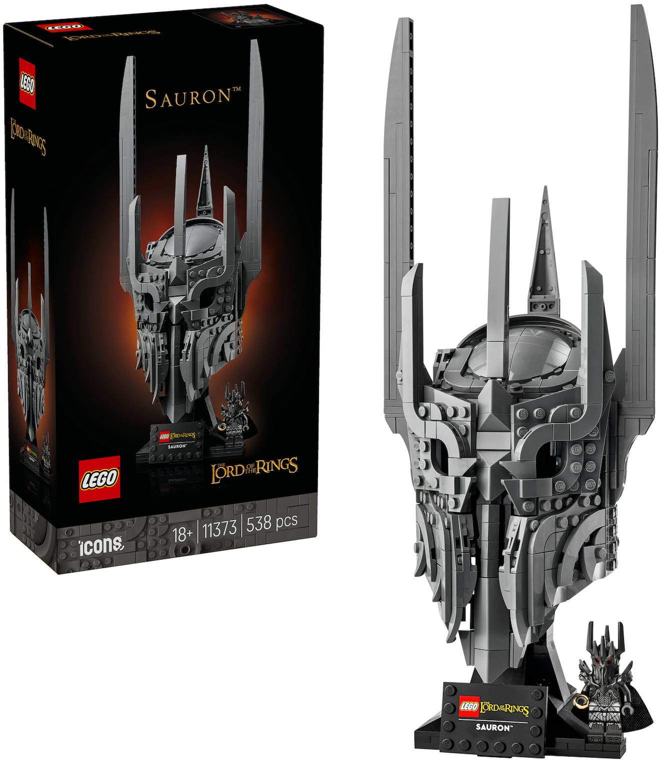 Lego 11373 - Masque De Sauron Icons Seigneur Des Anneaux Multicolore