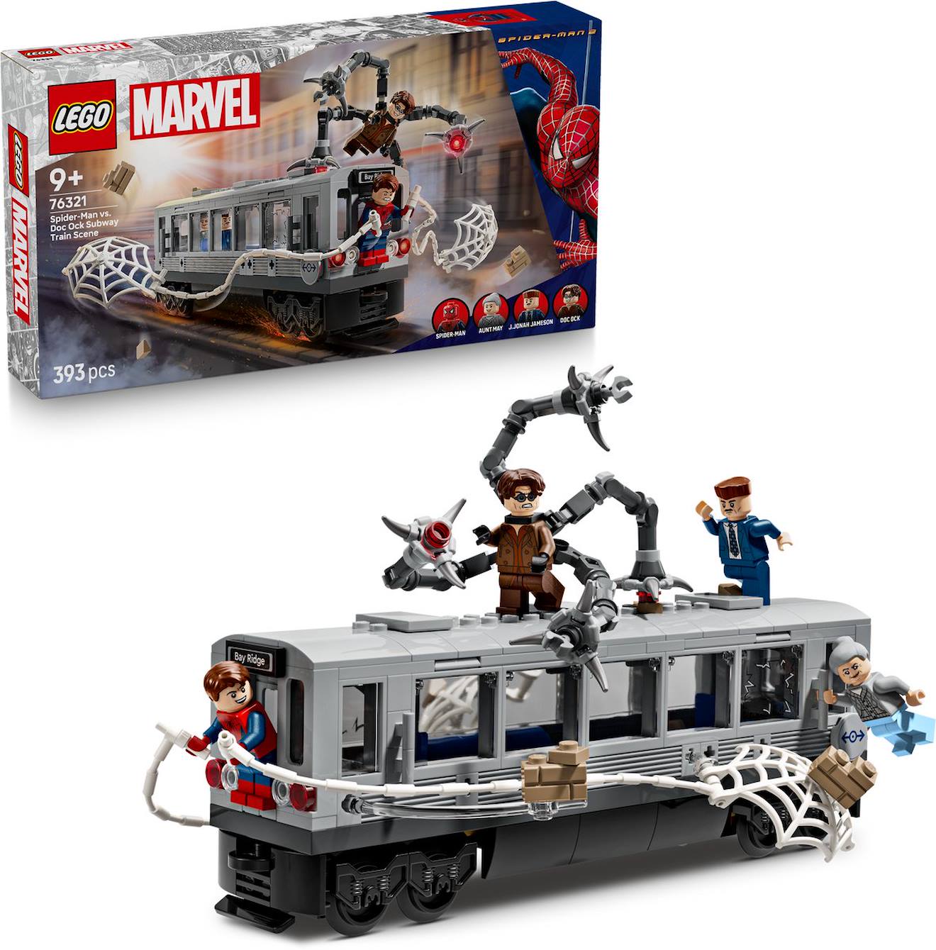 Lego 76321 - La Scène Du Train De Spider-man Et Docteur Octopus Marvel Multicolore