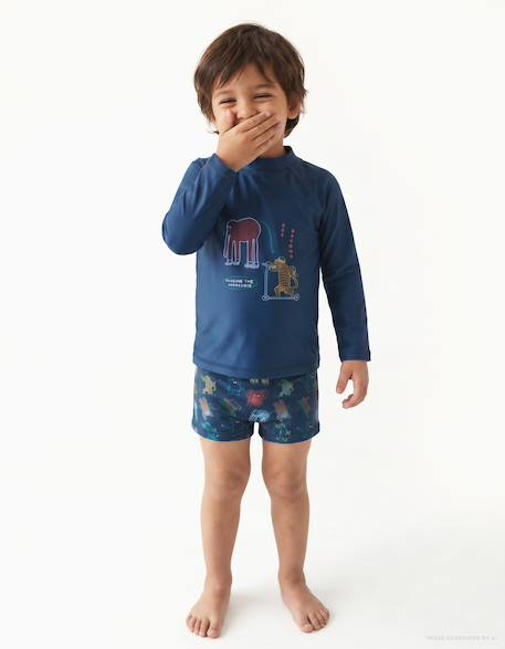 Bébé-Ensemble de bain avec protection uv 40+ et motif