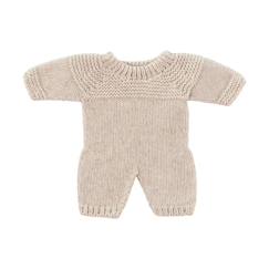 Jouet-Poupons et poupées-Poupées mannequins et accessoires-Pyjama en tricot couleur lin pour poupées de 21cm