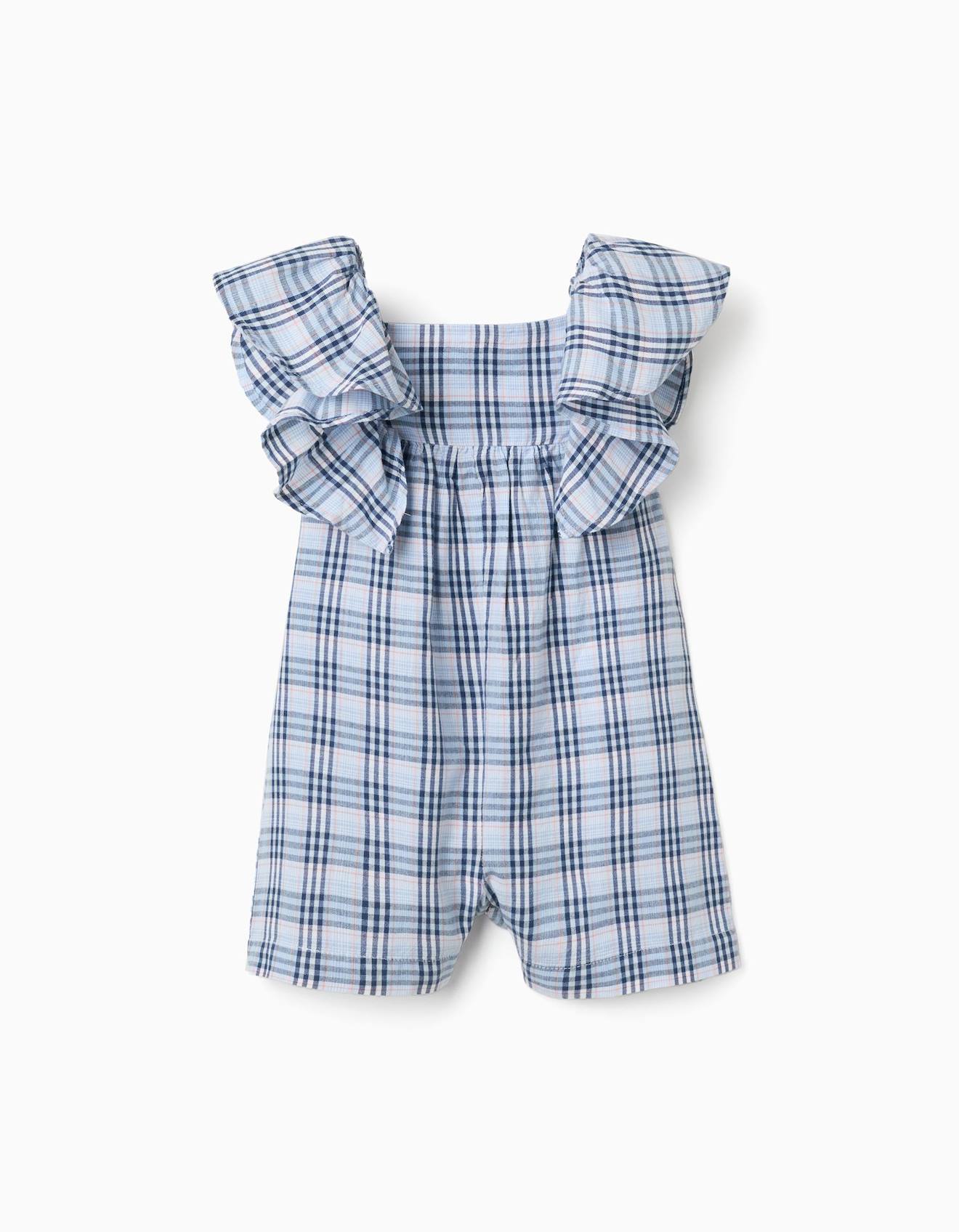 Combinaison En Coton Motif Carreaux Bs Bleu Fonc 17 €