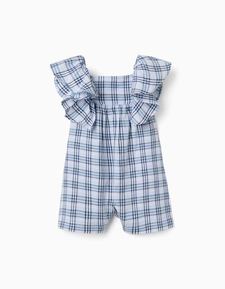 Bébé-Salopette, combinaison-Combinaison en coton à motif à carreaux b&s