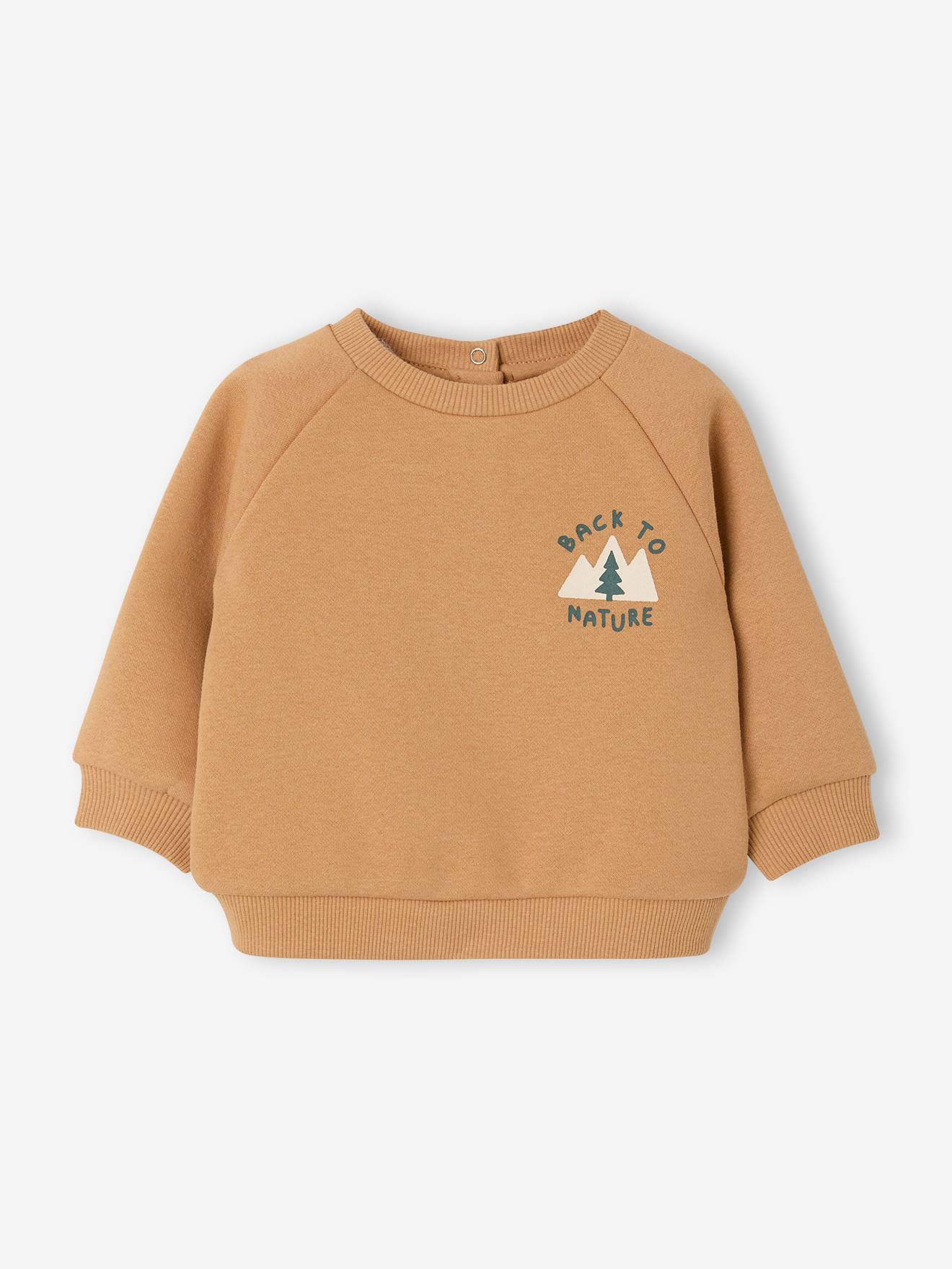 Sweat bébé manches longues ocre