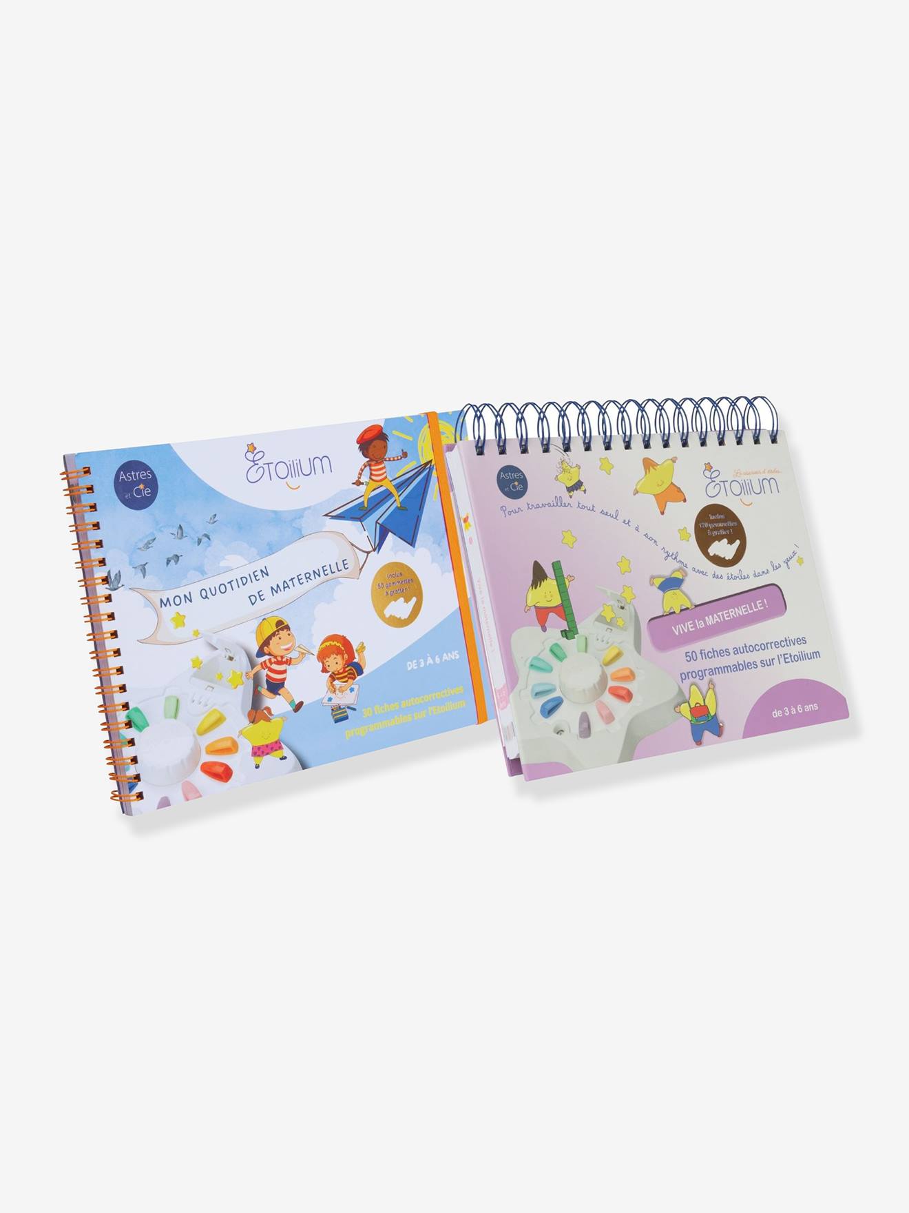 Lot 2 carnets activités maternelle multicolore