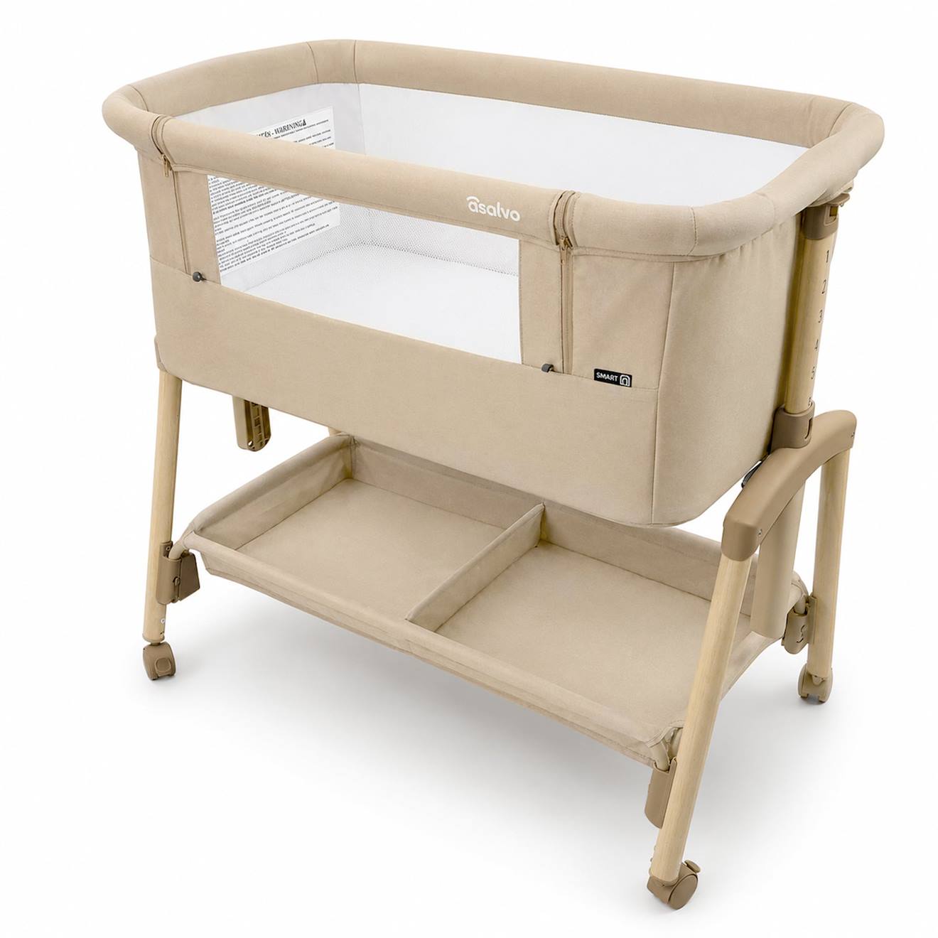 Mini Berceau Cododo Intelligent Gris (Asalvo) - Couverture