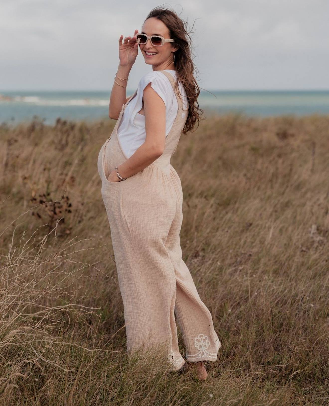 Salopette De Maternit Yael Beige 104$