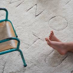Linge de maison et décoration-Tapis enfant lavable en coton rugcycled abc