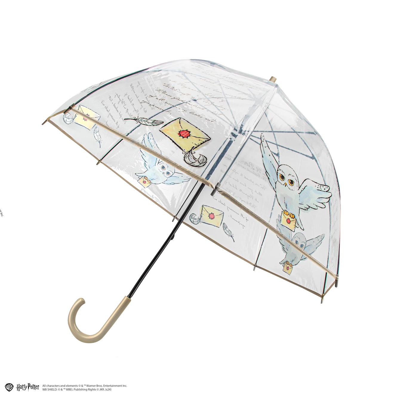 Parapluie Transparent Hedwige - Harry Potter Blanc